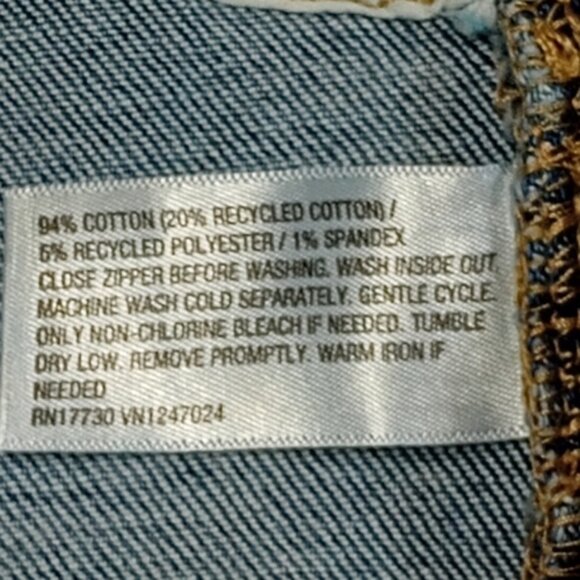 Women's Scoop Neck Reworked Denim Tiny Vest - Wild Fable NWT - Picture 5 of 8